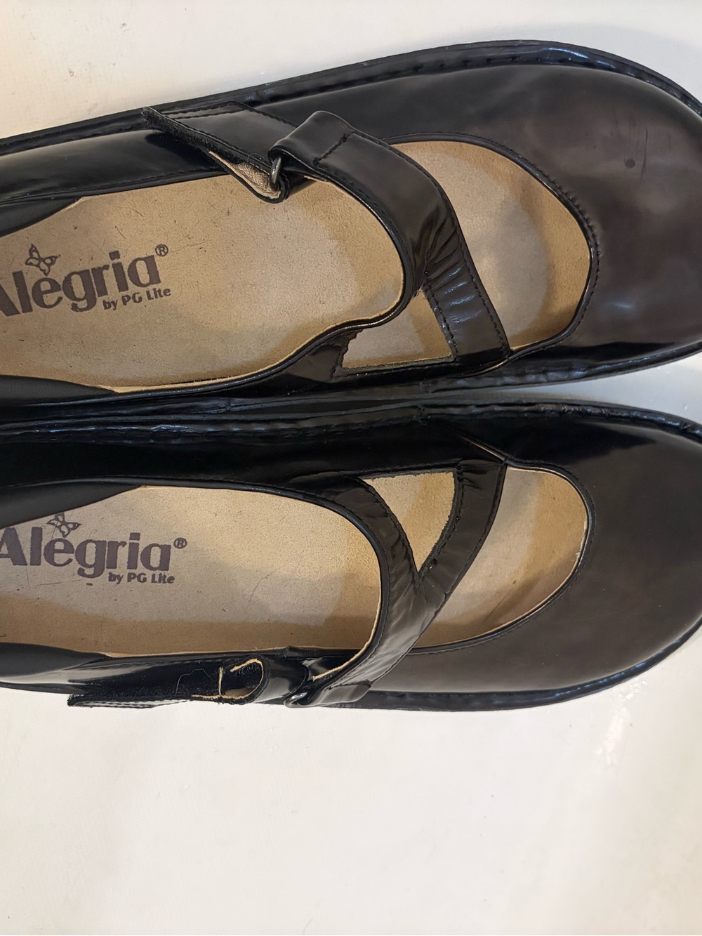 Alegria Black Patent Mary Jane Flats